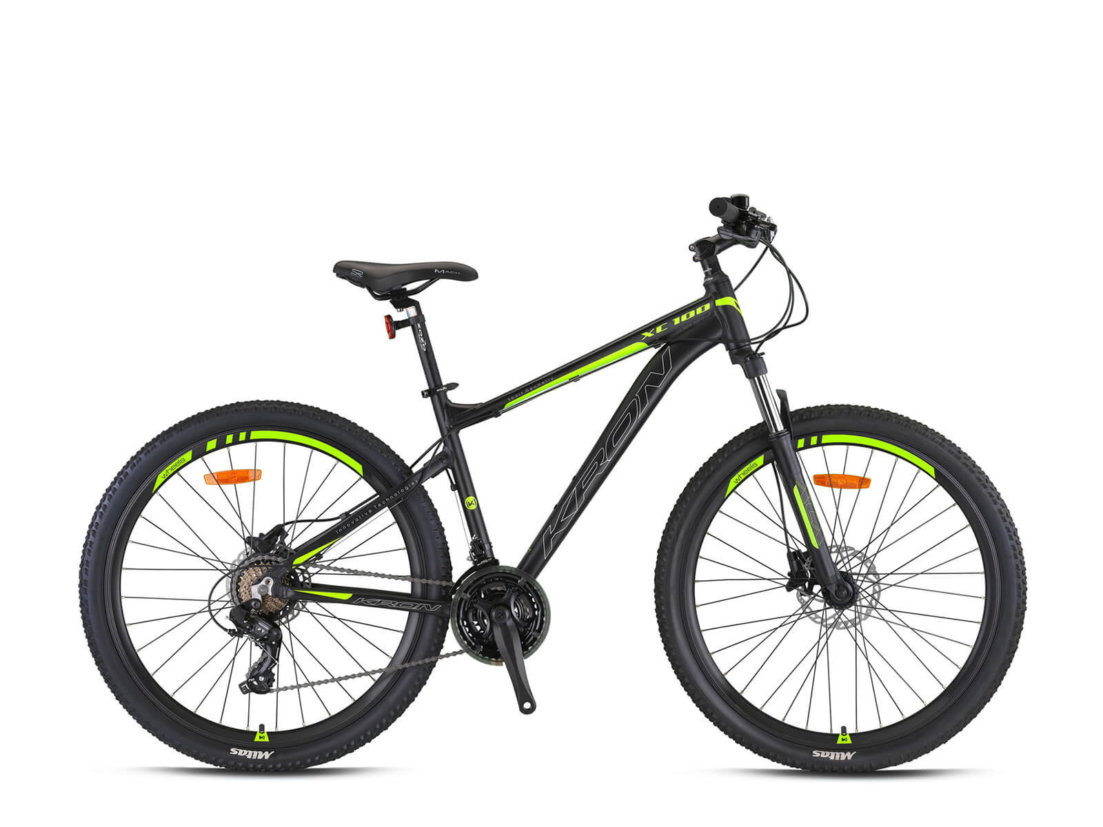 Kron XC100 Lady Hidrolik Fren 27,5 Jant Dağ Bisikleti Siyah-Gri/Neon Sarı 38 Cm