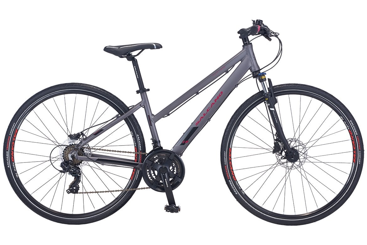 Salcano City Life 21S Unisex Hidrolik Fren 28 Jant Şehir Bisikleti Pembe-Siyah 41 cm