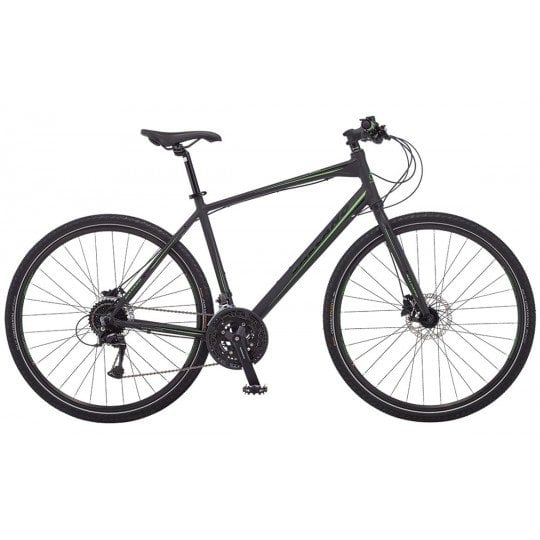 Salcano City Sport 30 Vites Hidrolik Fren 28 Jant Şehir Bisikleti Mat Siyah-Yeşil 48 cm
