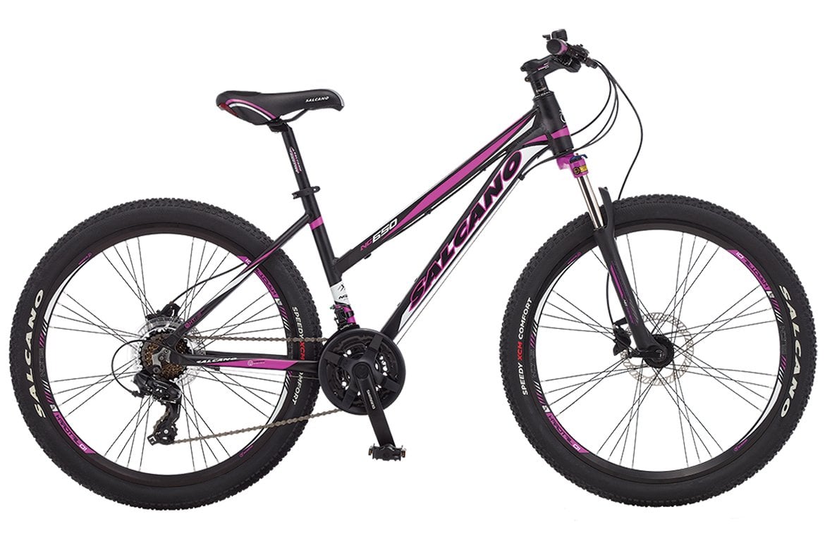 Salcano NG650 Unisex Hidrolik Fren 26 Jant Dağ Bisikleti Pembe-siyah 38 Cm