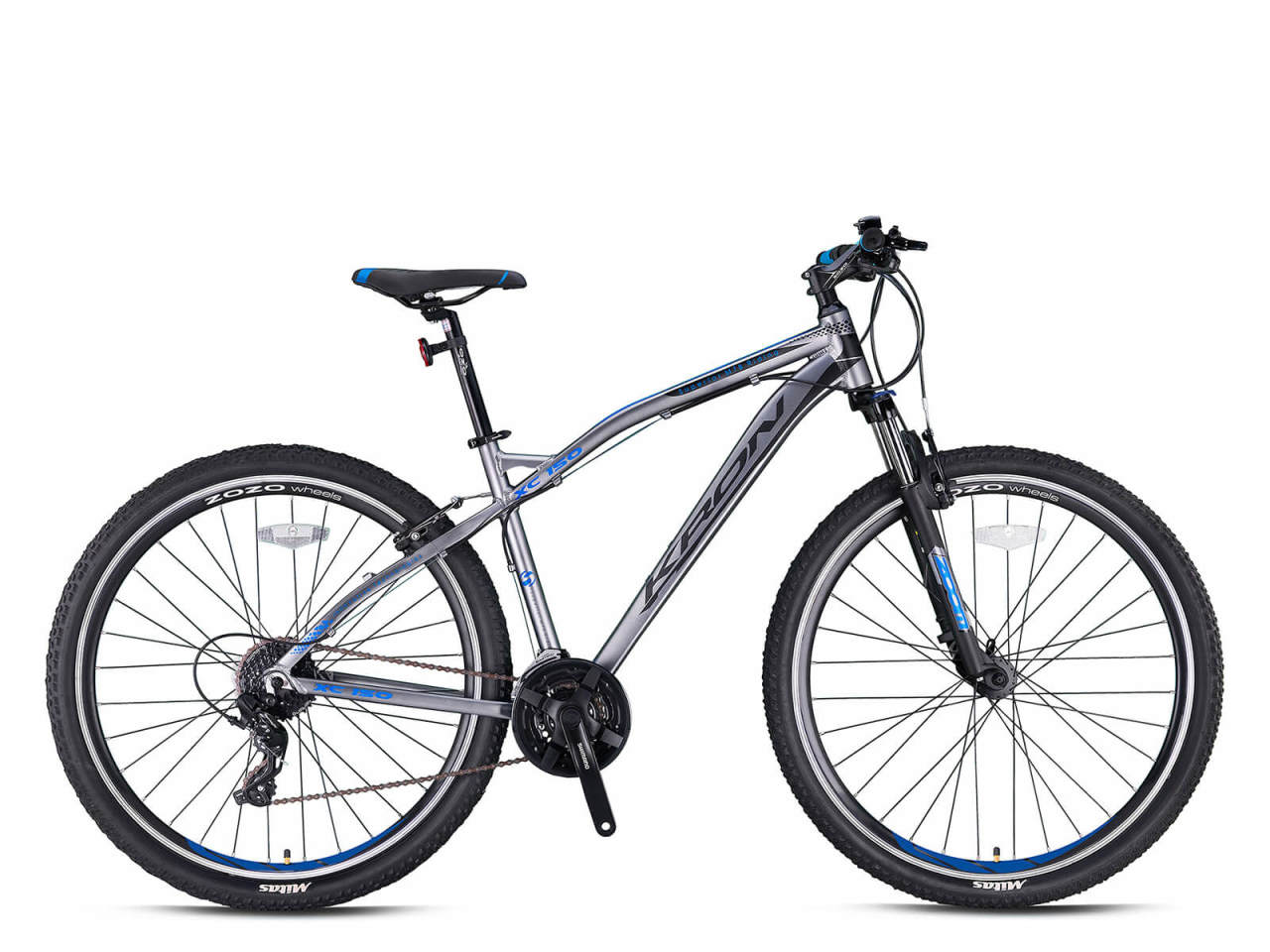 Kron XC 150 27.5 Jant Dağ Bisikleti Mat Füme-Siyah/Mavi 48 cm