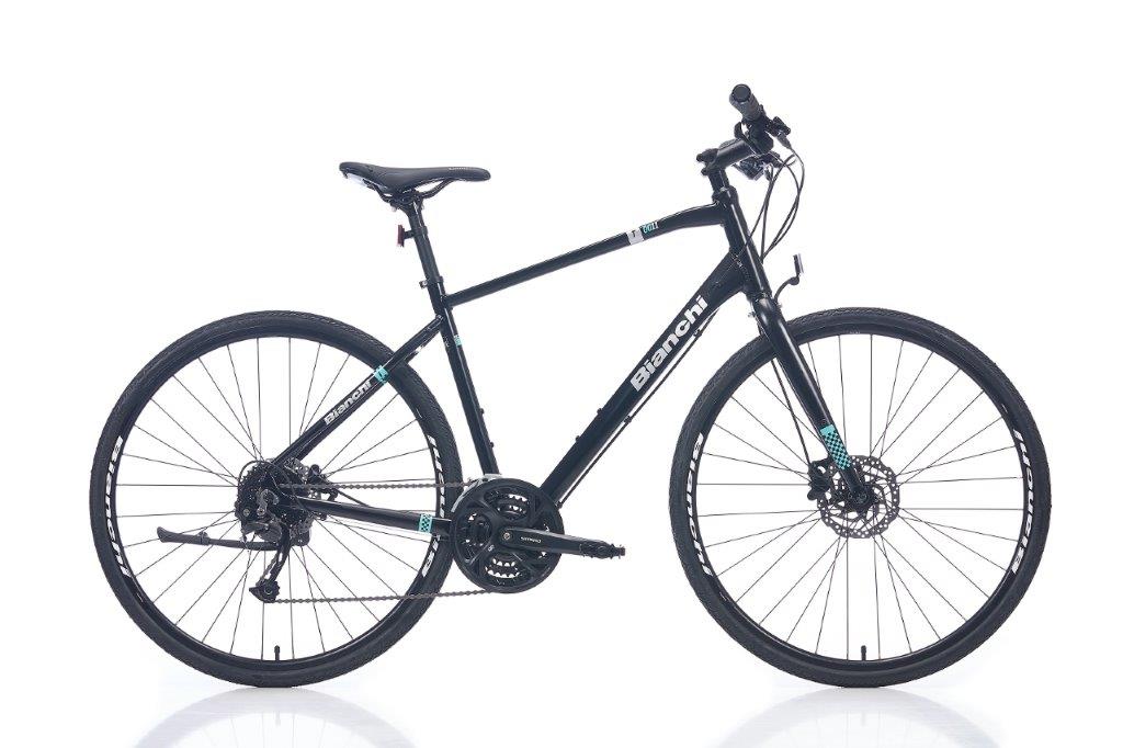 Bianchi T0011 Hidrolik Fren 27 Vites Şehir Bisikleti Siyah-Celeste 46 cm