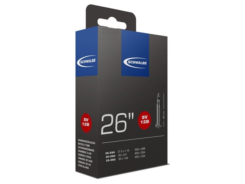 İç Lastik SV12B 26x1.00/27.5x1.10 İnce Sibop 40Mm Schwalbe