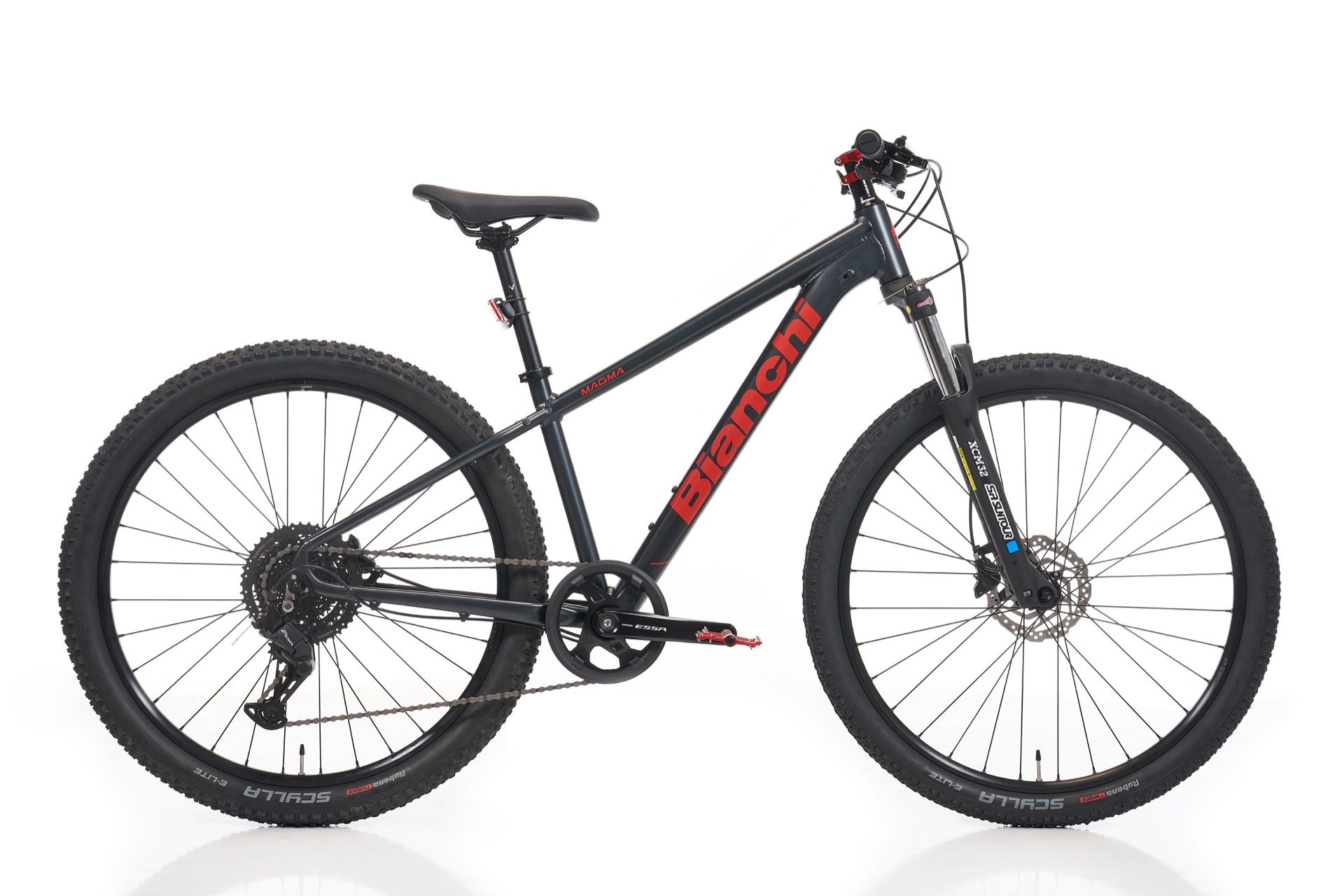 Bianchi Magma Hidrolik Fren 8 Vites Essa 27.5 Jant Dağ Bisikleti Siyah-Kırmızı 38 cm