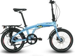 Carraro Flexi 108 Hidrolik Fren Katlanır Bisiklet Mavi-Turkuaz