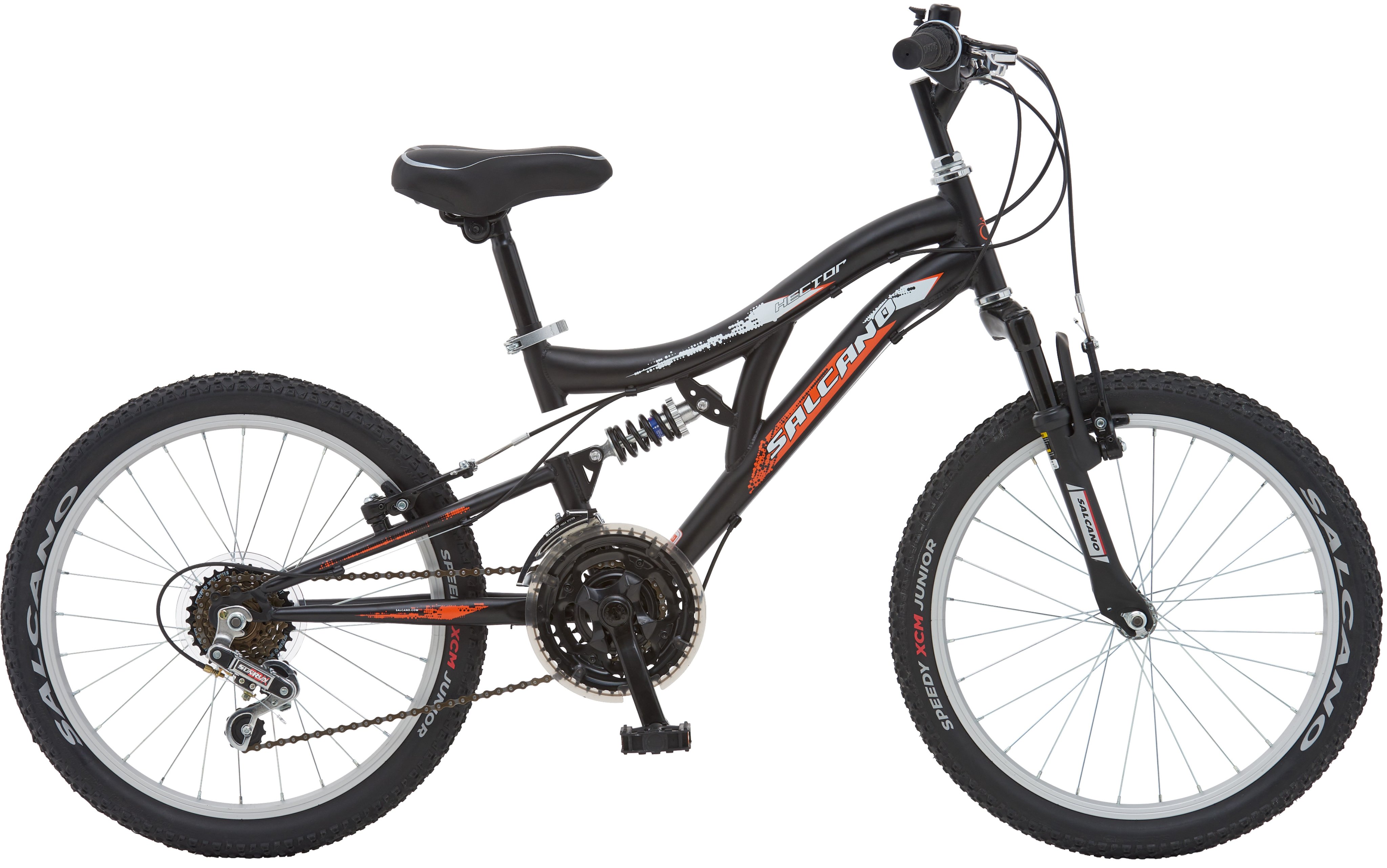 Salcano Hector 20 Jant Erkek Çocuk Bisikleti Açık Gri-Kırmızı