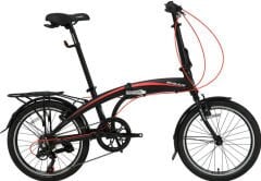 Bisan Fx3500 Trn 20 Jant Katlanır Bisiklet Siyah-Kırmızı