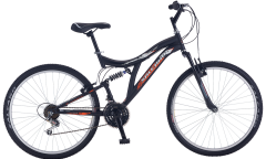 Salcano Hector V Fren 24 Jant Dağ Bisikleti Açık Gri-Kırmızı