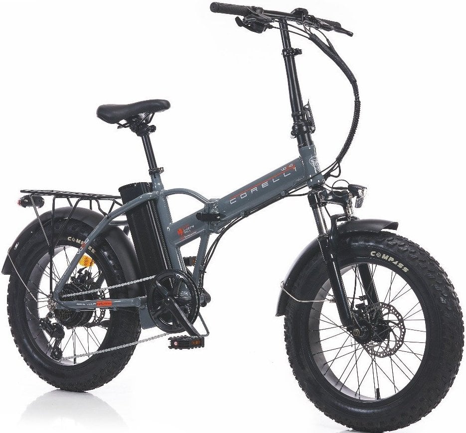 Corelli Voniq 20 Jant Katlanabilir Fat Bike Elektrikli Bisiklet Mavi