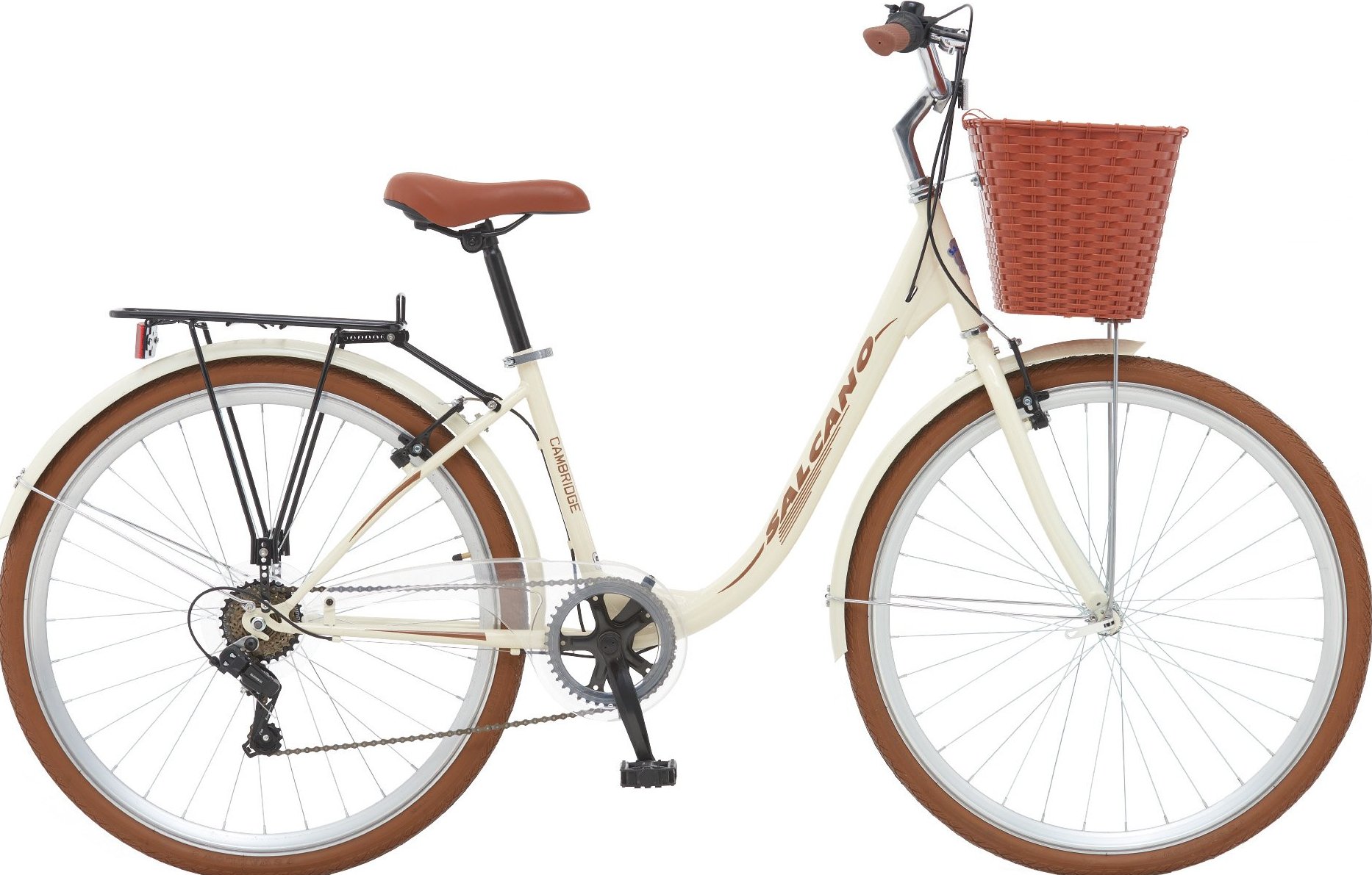 Salcano Cambridge Unisex 28 Jant Şehir Bisikleti Krem-Kahverengi