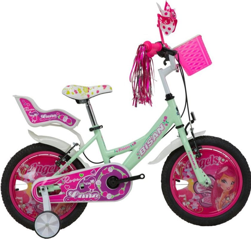 Bisan Rose 16 Jant Çocuk Bisikleti Mint Yeşil