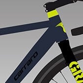 Carraro G0 28 Jant 16 Vites Gravel Bisiklet Mat Mavi-Siyah-Açik Yeşil 58 cm