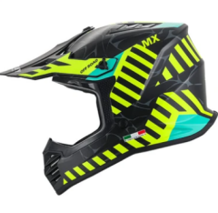 Kask Fullface Alert Sway Neon Sarı-Siyah XL