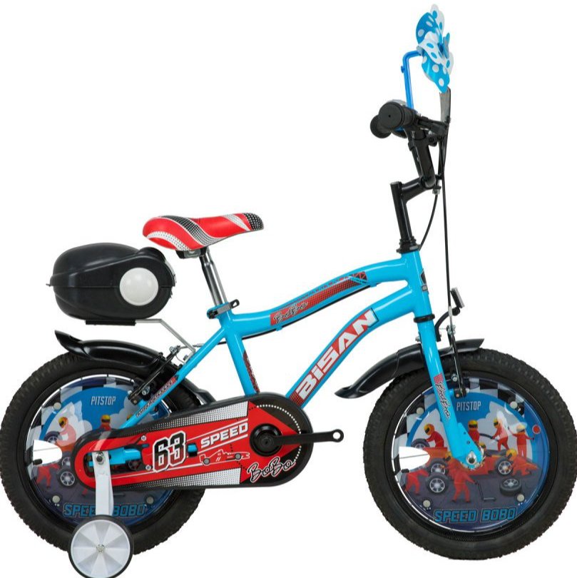 Bisan Bobo 16 Jant Çocuk Bisikleti Mavi - Turuncu