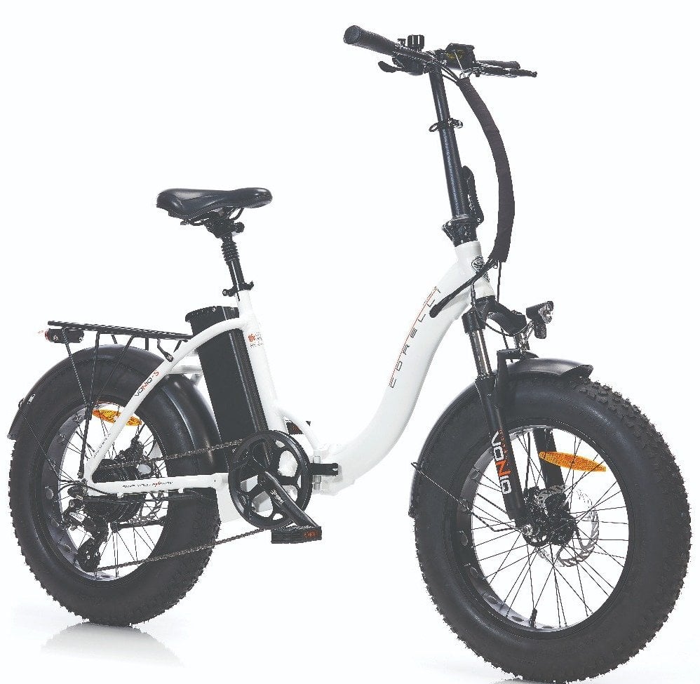 Corelli Truva S 20 Jant Katlanabilir Fat Bike Elektrikli Bisiklet Beyaz