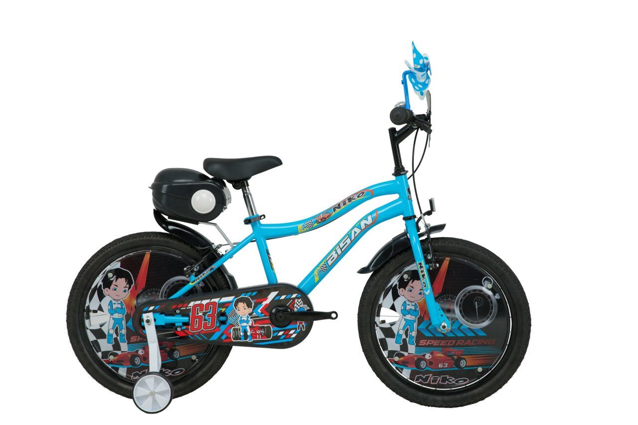 Bisan Niko 20 Jant Çocuk Bisikleti Mavi-Beyaz