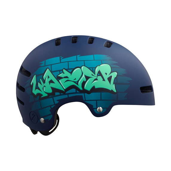 Kask One+ CE-CPSC Mat Mavi Graffiti S