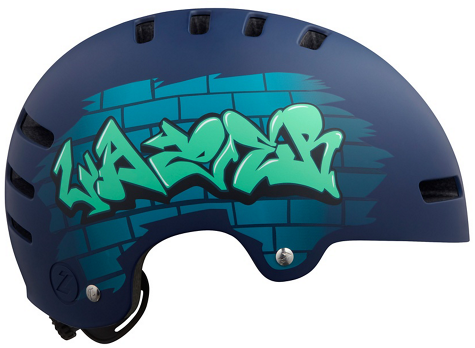 Kask One+ CE-CPSC Mat Mavi Graffiti S