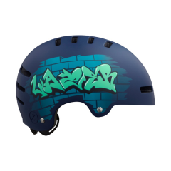 Kask One+ CE-CPSC Mat Mavi Graffiti S
