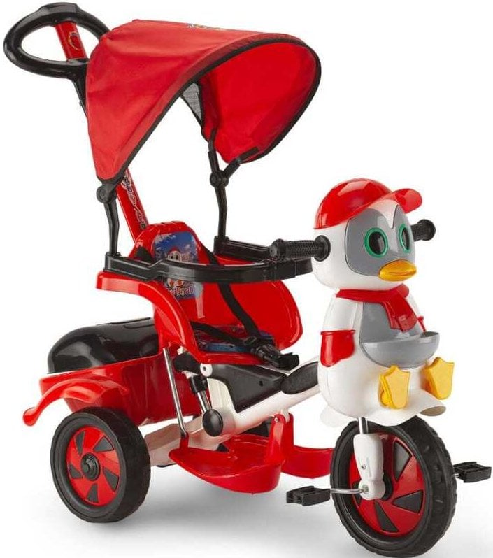 Baby Poufi 3 Tekerlikli Çocuk Bisikleti Kırmızı