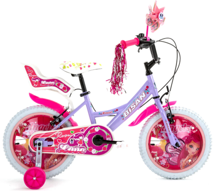 Bisan Rose 16 Jant Çocuk Bisikleti Lila