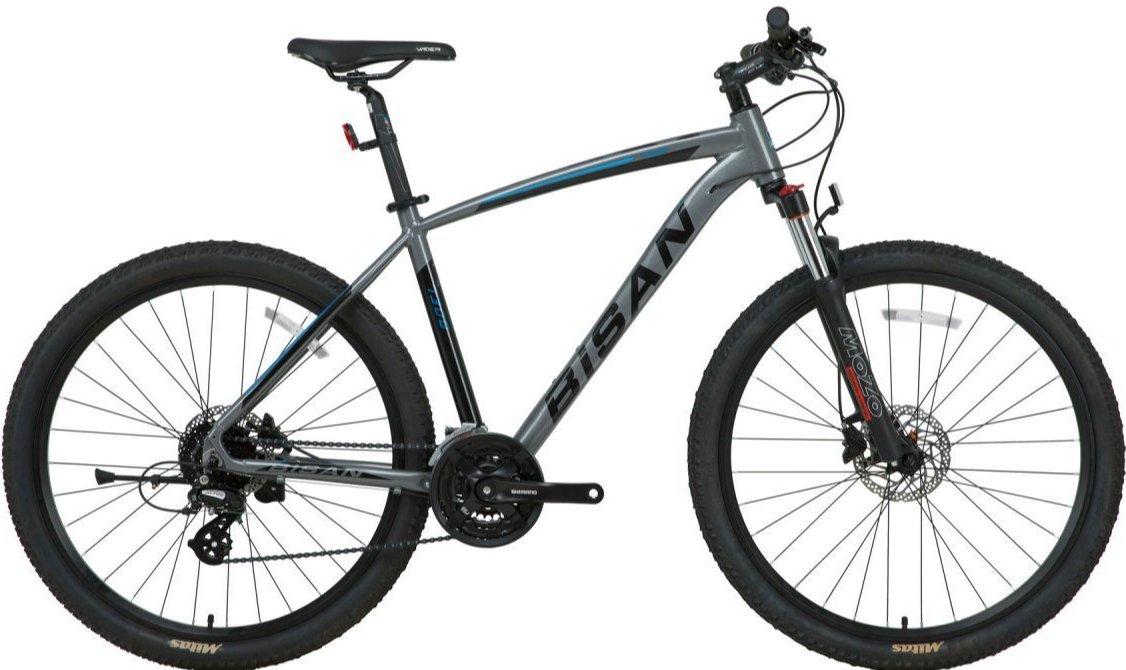 Bisan MTX 7300 27.5 Jant Dağ Bisikleti Gri-Mavi 43 cm
