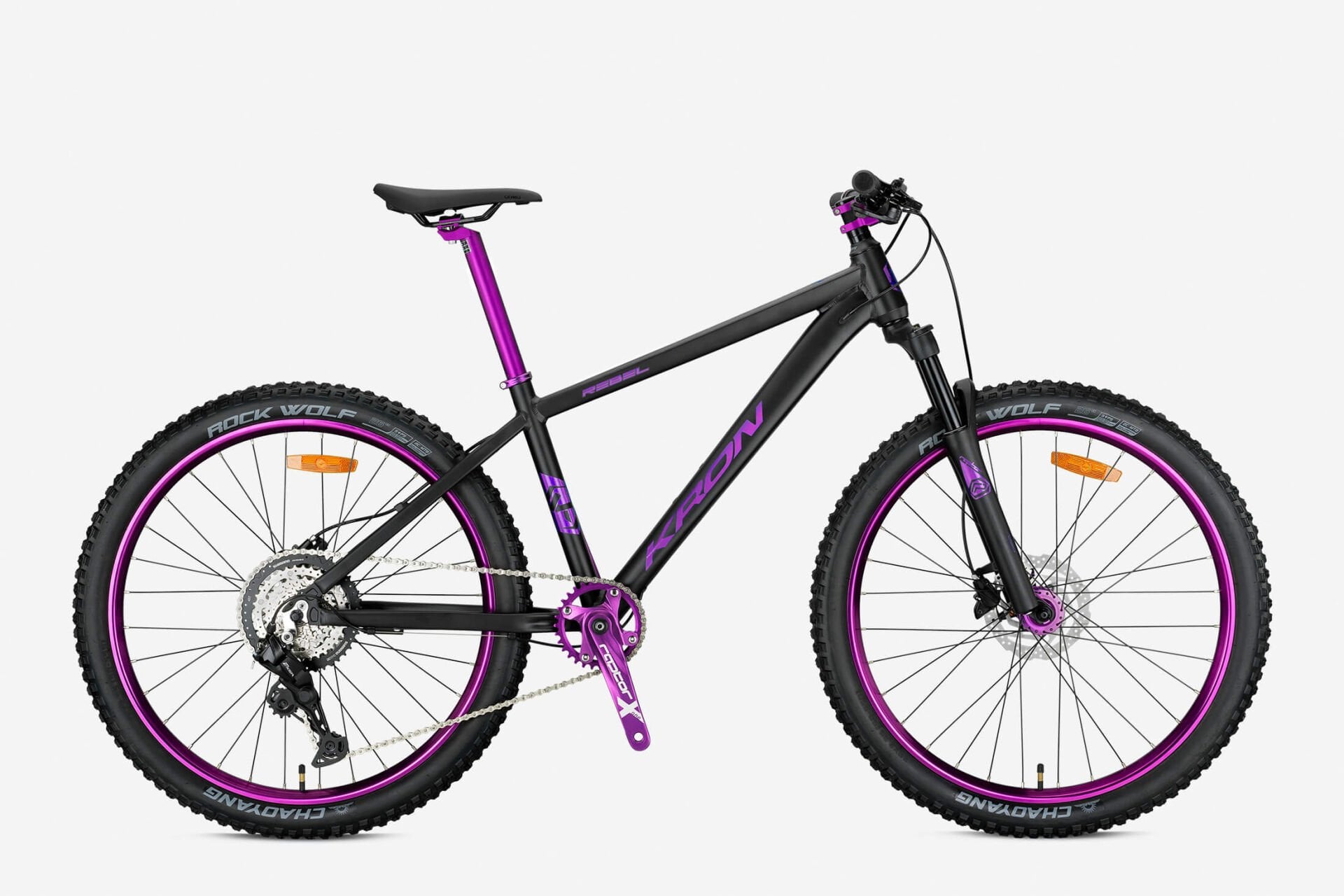 Kron Rebel 27.5 Jant Dağ Bisikleti Siyah-Mor 42 cm