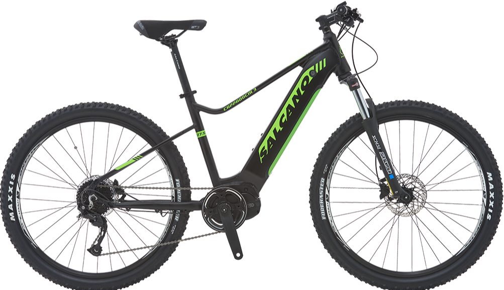 Salcano Cappadocia 3 27.5 Jant Elektrikli Dağ Bisikleti Mat Siyah 44 cm