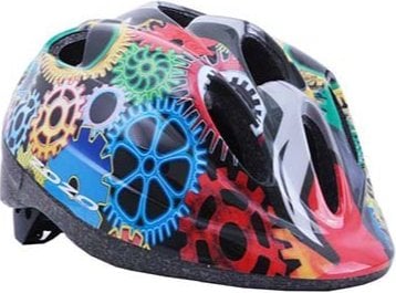 Kask Çocuk Renkli Dişli Desenli Zozo