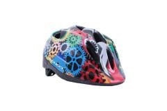 Kask Çocuk Renkli Dişli Desenli Zozo