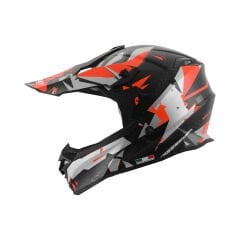 Kask Fullface Chaos Sway Neon Siyah-Kırmızı XL