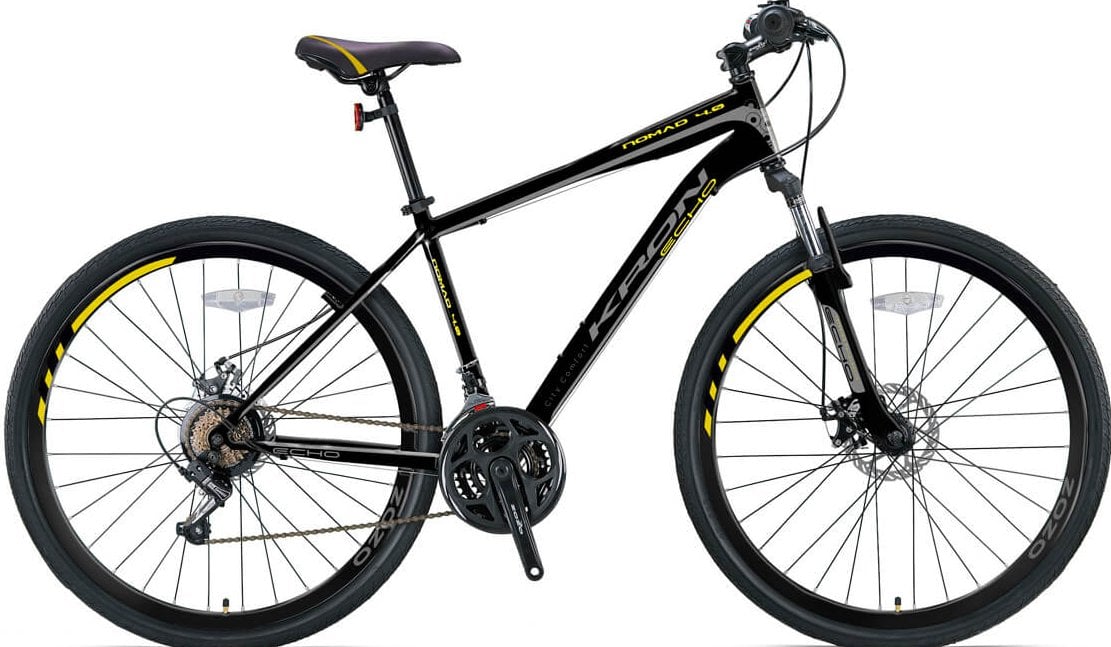 Kron Nomad 4.0 Disk Fren 28 Jant Şehir Bisikleti Mat Siyah - Sarı