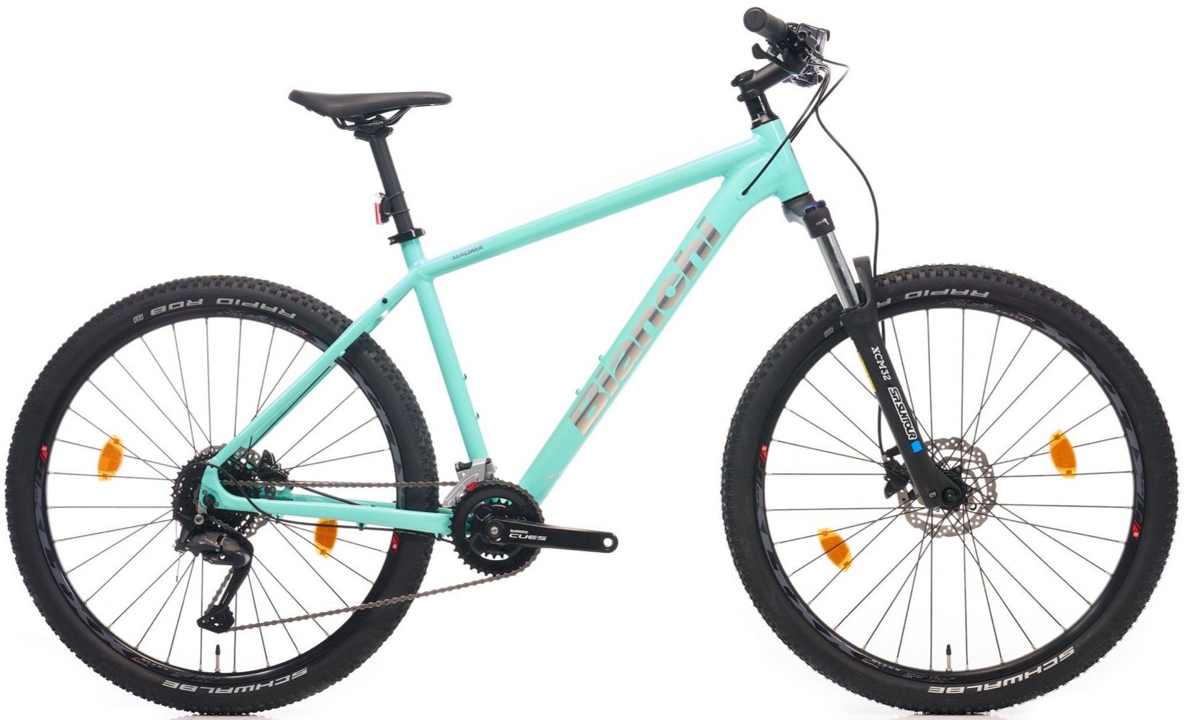 Bianchi Magma Cues Hidrolik Fren 18 Vites 27.5 Jant Dağ Bisikleti Celeste-Gümüş 43 cm