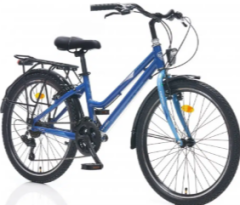 Corelli Shiwers Lady 26 Jant Şehir Bisikleti Mavi / Açık Mavi