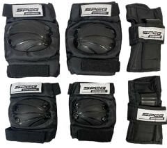 Dizlik Dirseklik Seti Siyah Xsmall -Small