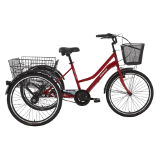 Bisan Porter Kargo Bisikleti Kırmızı