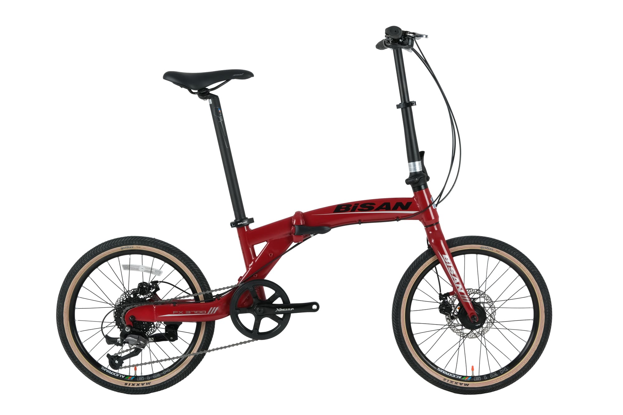 Bisan Fx3700 Katlanır Bisiklet Bordo