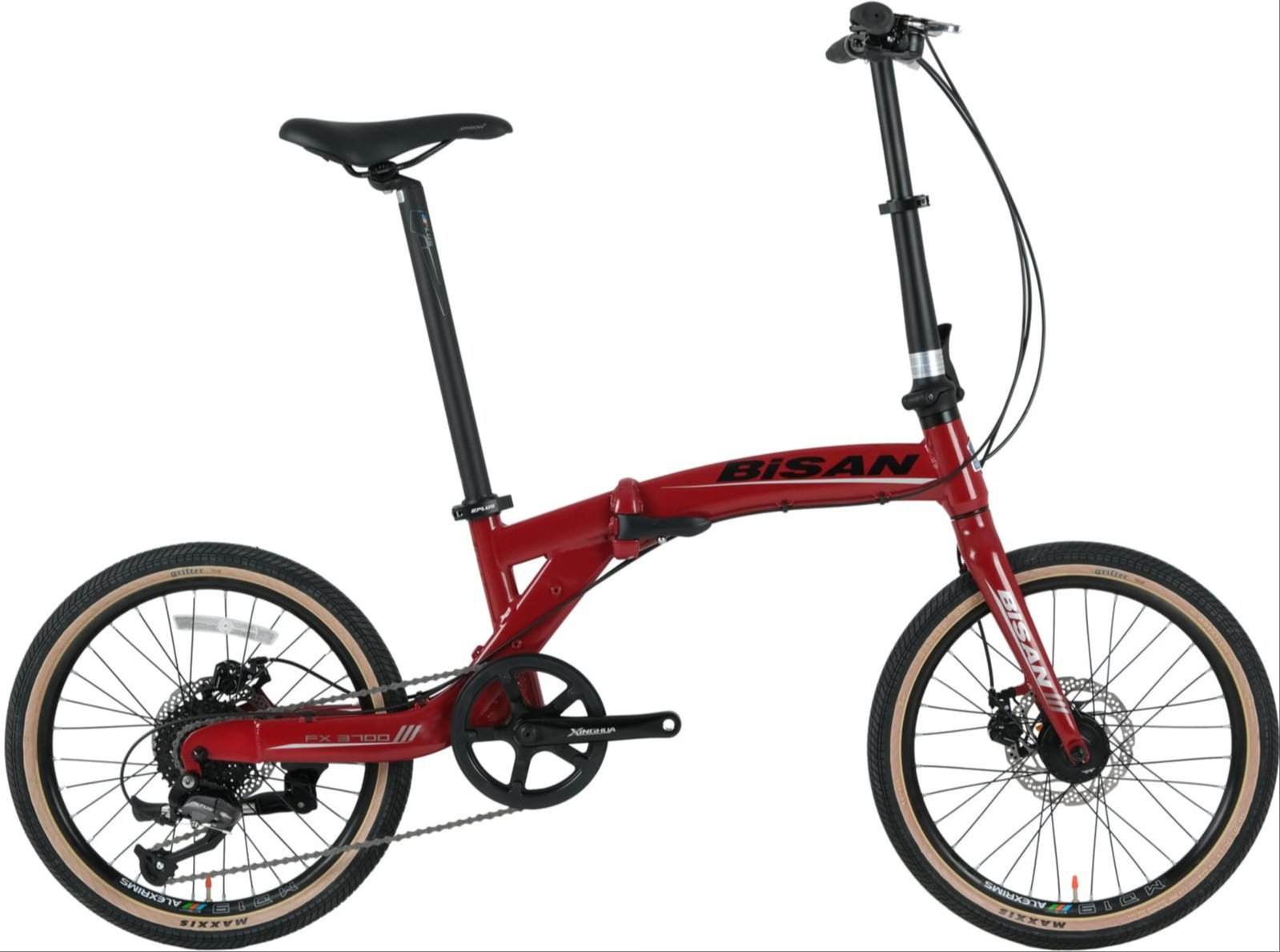 Bisan Fx3700 Katlanır Bisiklet Bordo