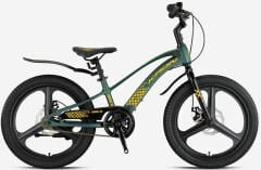 Kron Mag8 16 Jant Mekanik Disk Çocuk Bisikleti Haki-Sarı