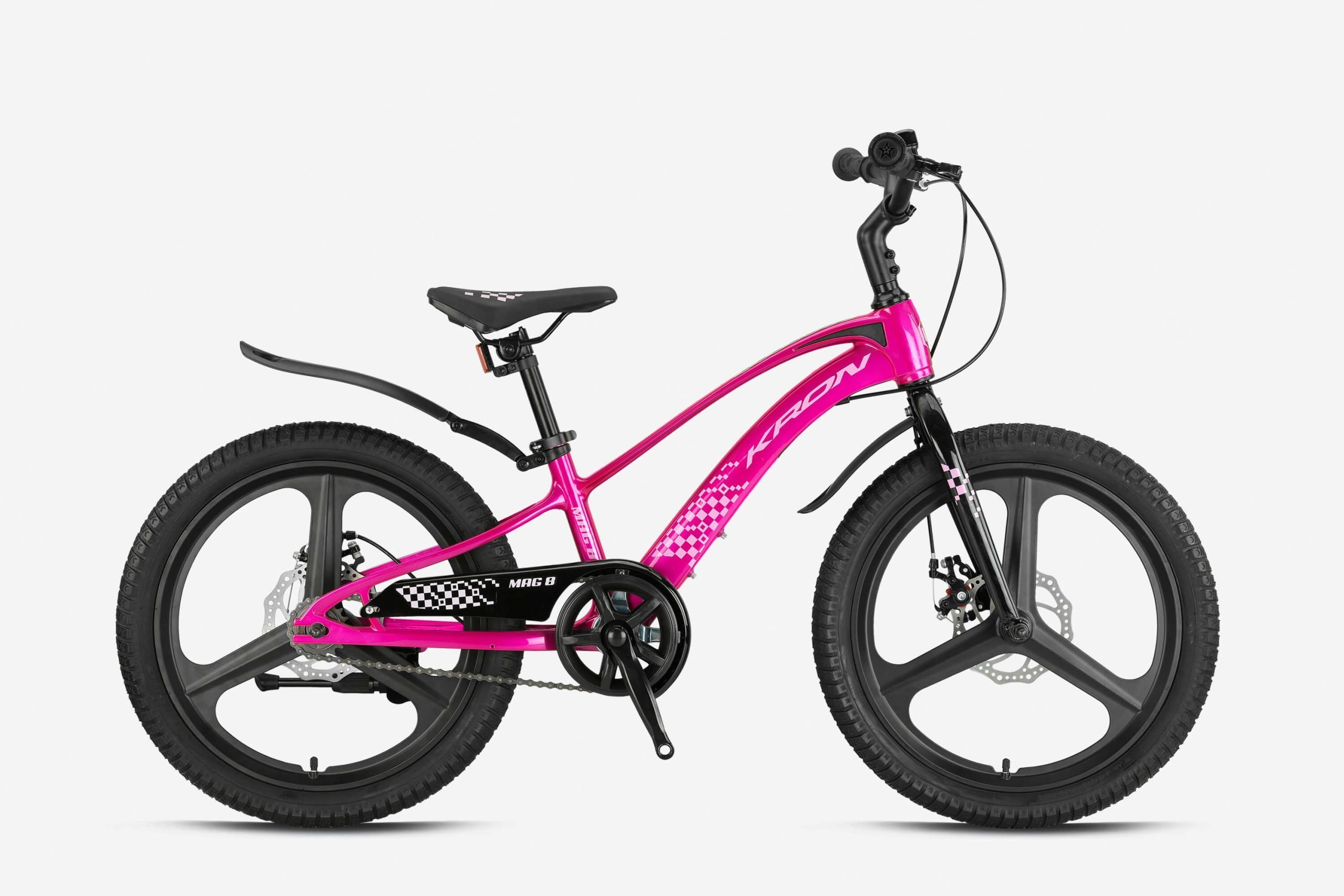 Kron Mag8 20 Jant Mekanik Disk Çocuk Bisikleti Bordo-Turuncu