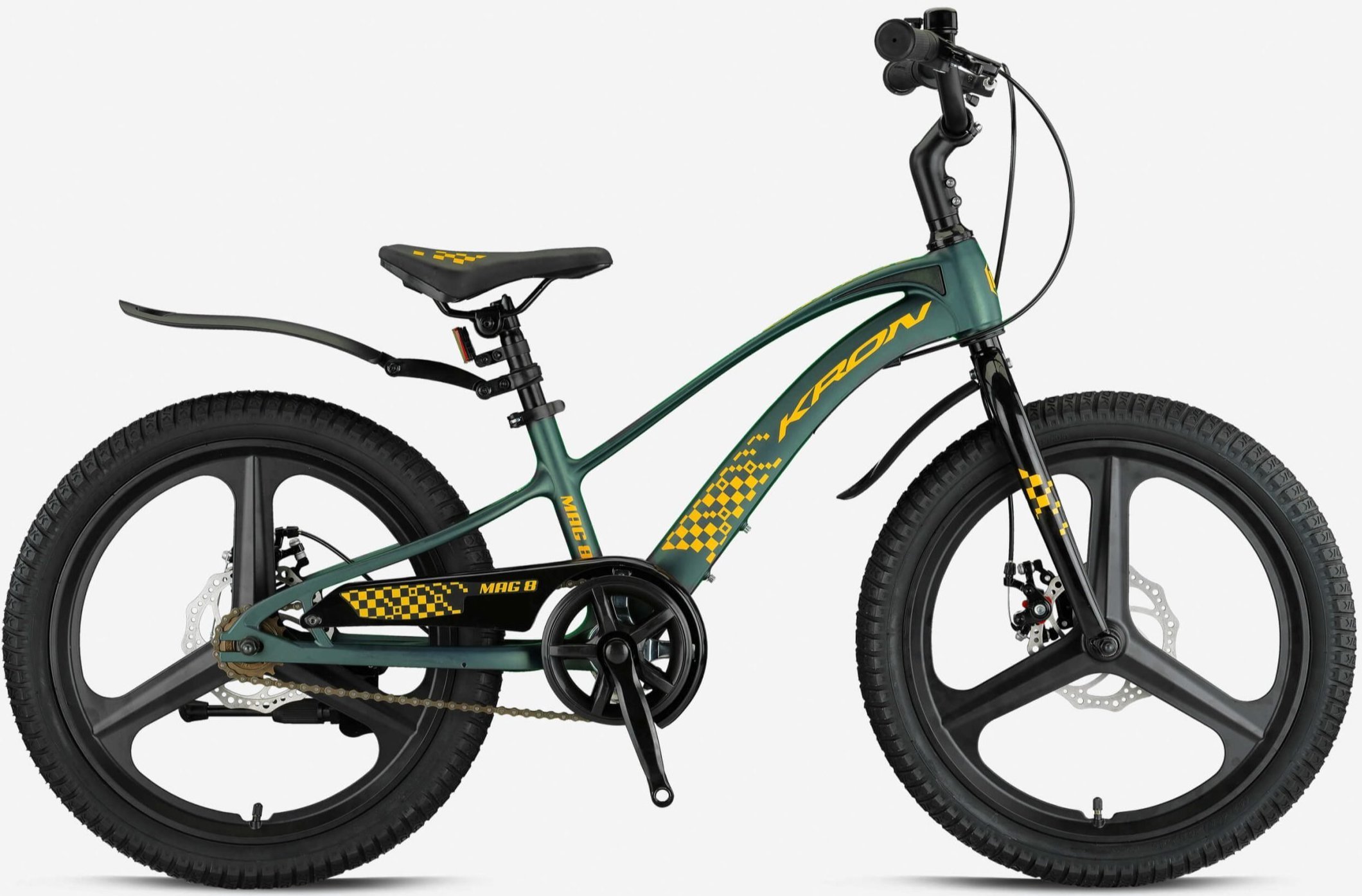 Kron Mag8 20 Jant Mekanik Disk Çocuk Bisikleti Bej-Haki