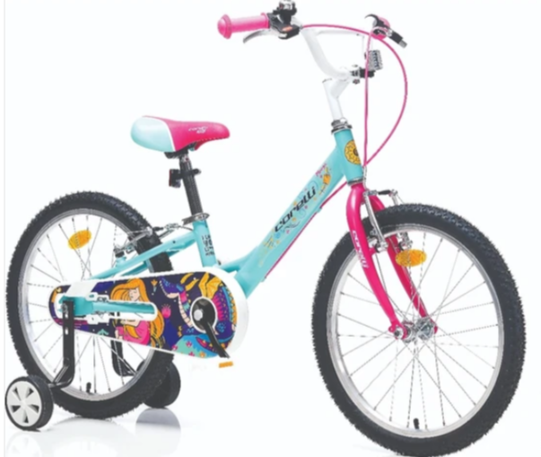 Corelli Moogie 16 Jant Çocuk Bisikleti Turkuaz-Pembe