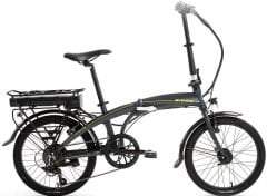 Bisan Prime Katlanır Elektrikli Bisiklet Gri-Sarı
