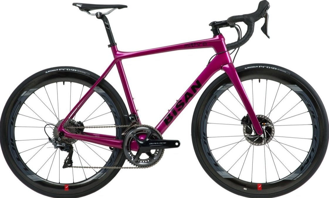 Bisan Mithra Disc 105 Yol Bisikleti Gri-Sarı 58 cm