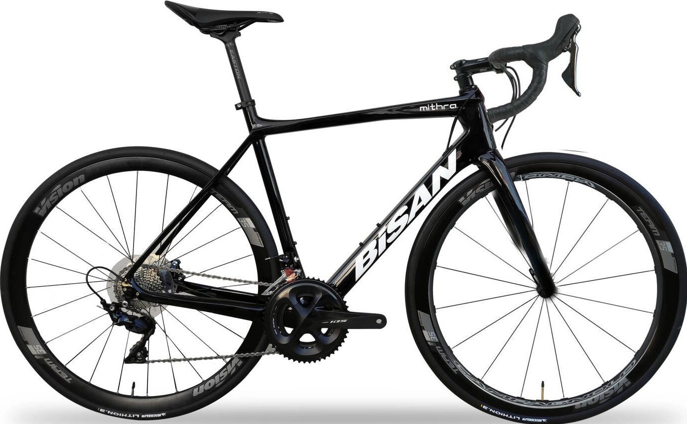 Bisan Mithra Rim Brake Ultegra Yol Bisikleti Siyah-Beyaz 56 cm