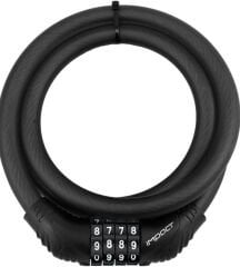 Kilit - LUKO, Şifreli, 12x100, Spiral, Siyah Impact