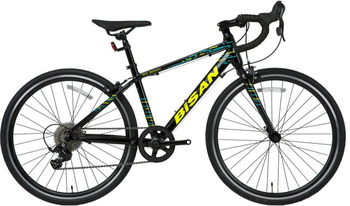 Bisan Rx9000 24 Jant Yol Bisikleti Siyah-Sarı/Mavi 36 cm