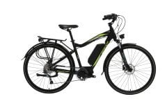 Bisan E-City Elektrikli Şehir Bisikleti Gri Yeşil 48 cm