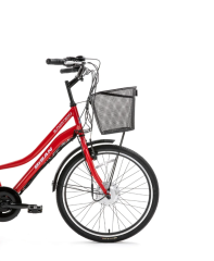 Bisan E-Porter Lit Elektrikli Kargo Bisikleti Bayrak Kırmızı