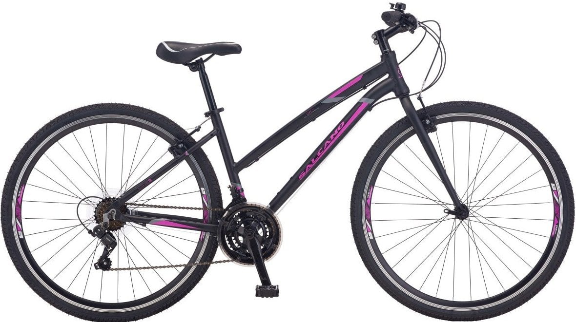 Salcano City Explorer Unisex V Fren 28 Jant Şehir Bisikleti Siyah-Mor 40 cm